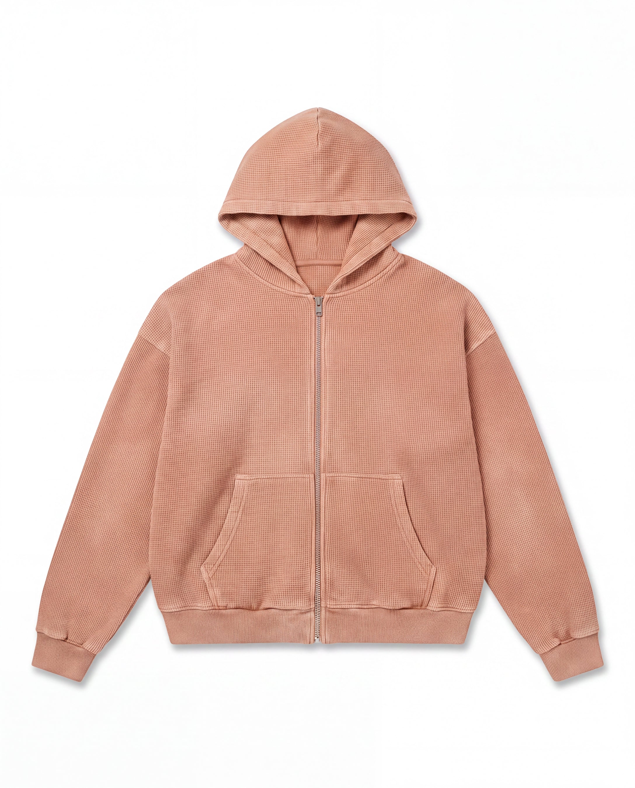 Waffle Zip Up