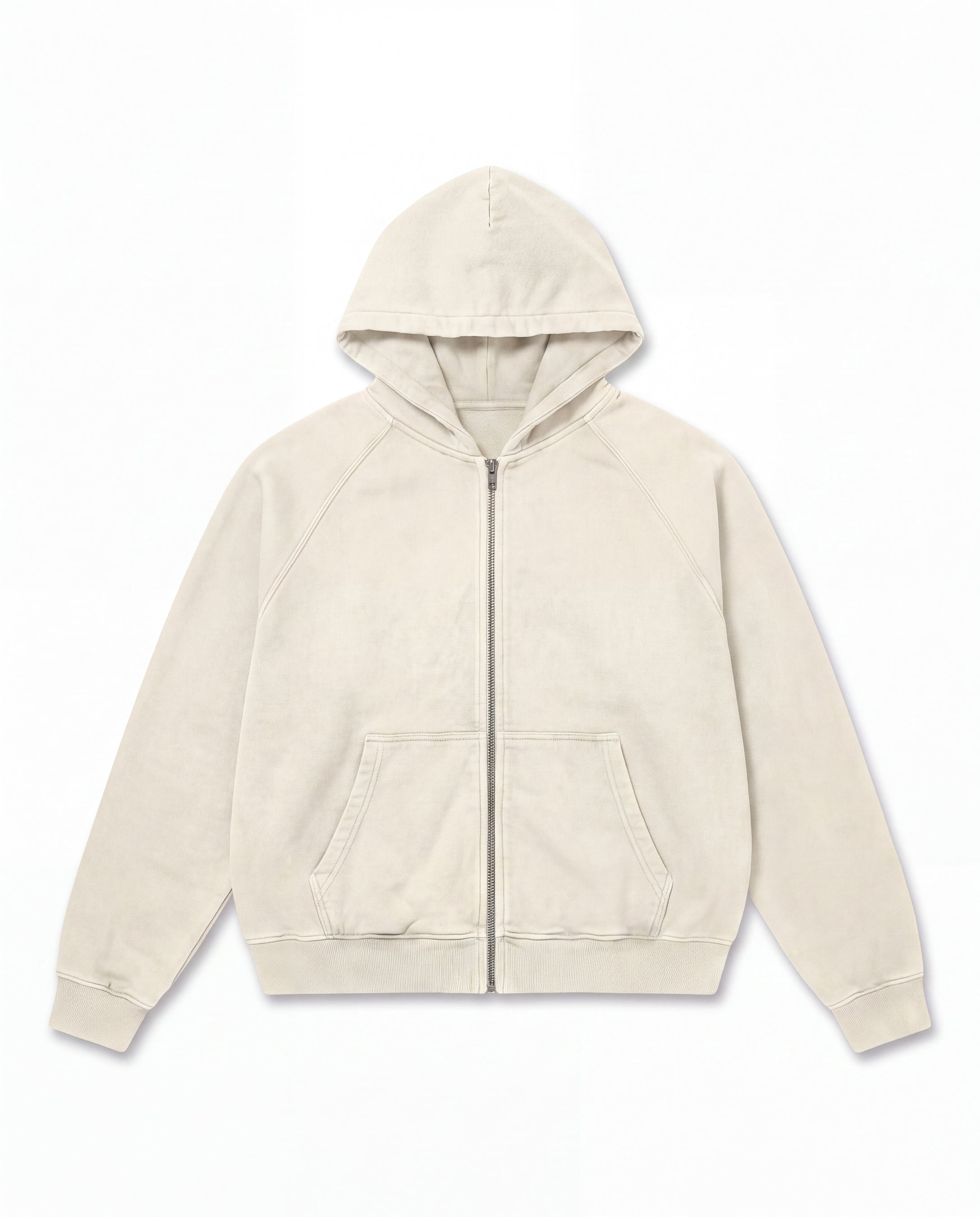 Vintage White Zip Up
