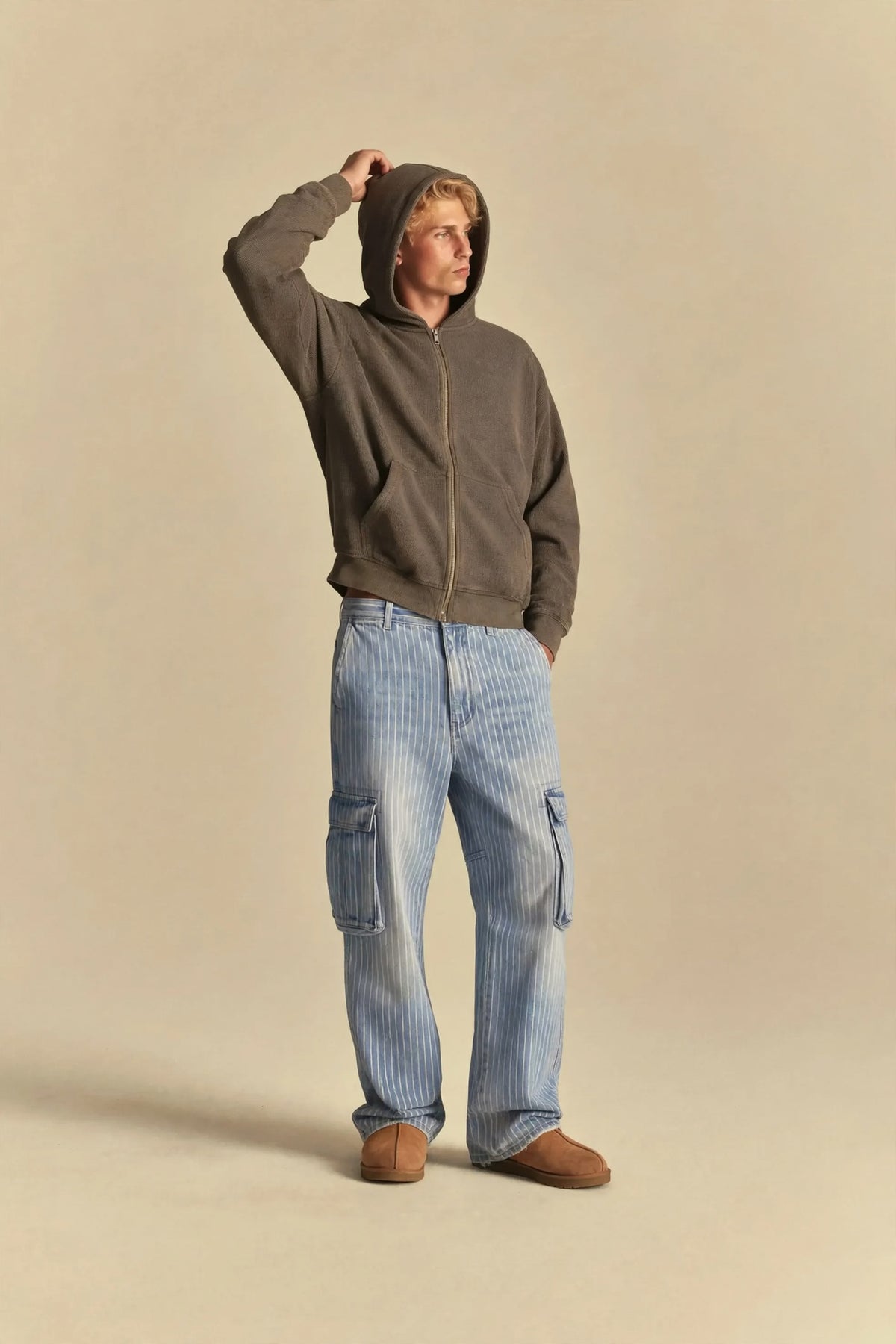 Pinstripe Cargo Pants