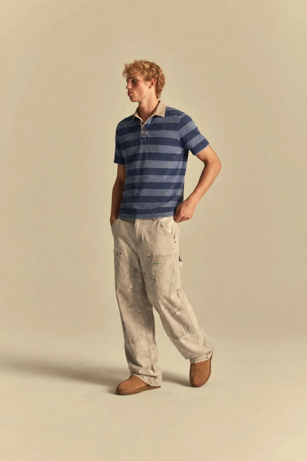 Polo Waffle Stripe