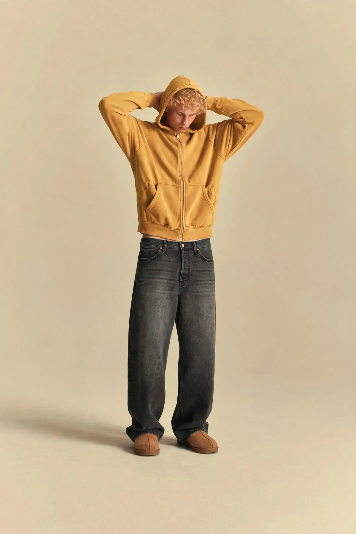 Signature Zip Up Yellow