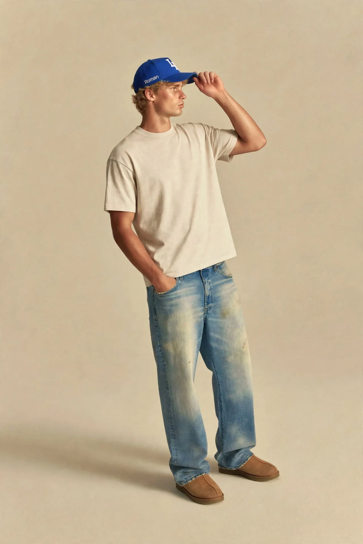 Beige Slab Tee