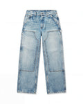 Blue denim carpenter